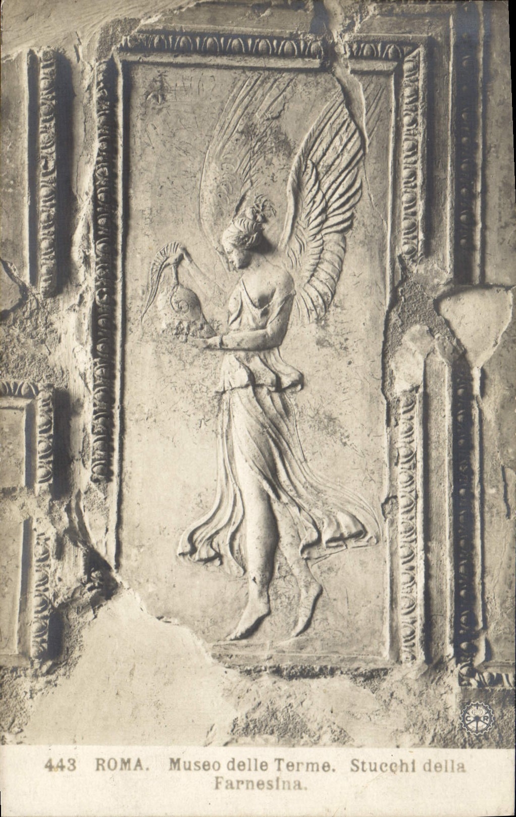 Della Farnesina de Stucchi del término del delle de Roma Museo de la POSTAL de la VENDIMIA