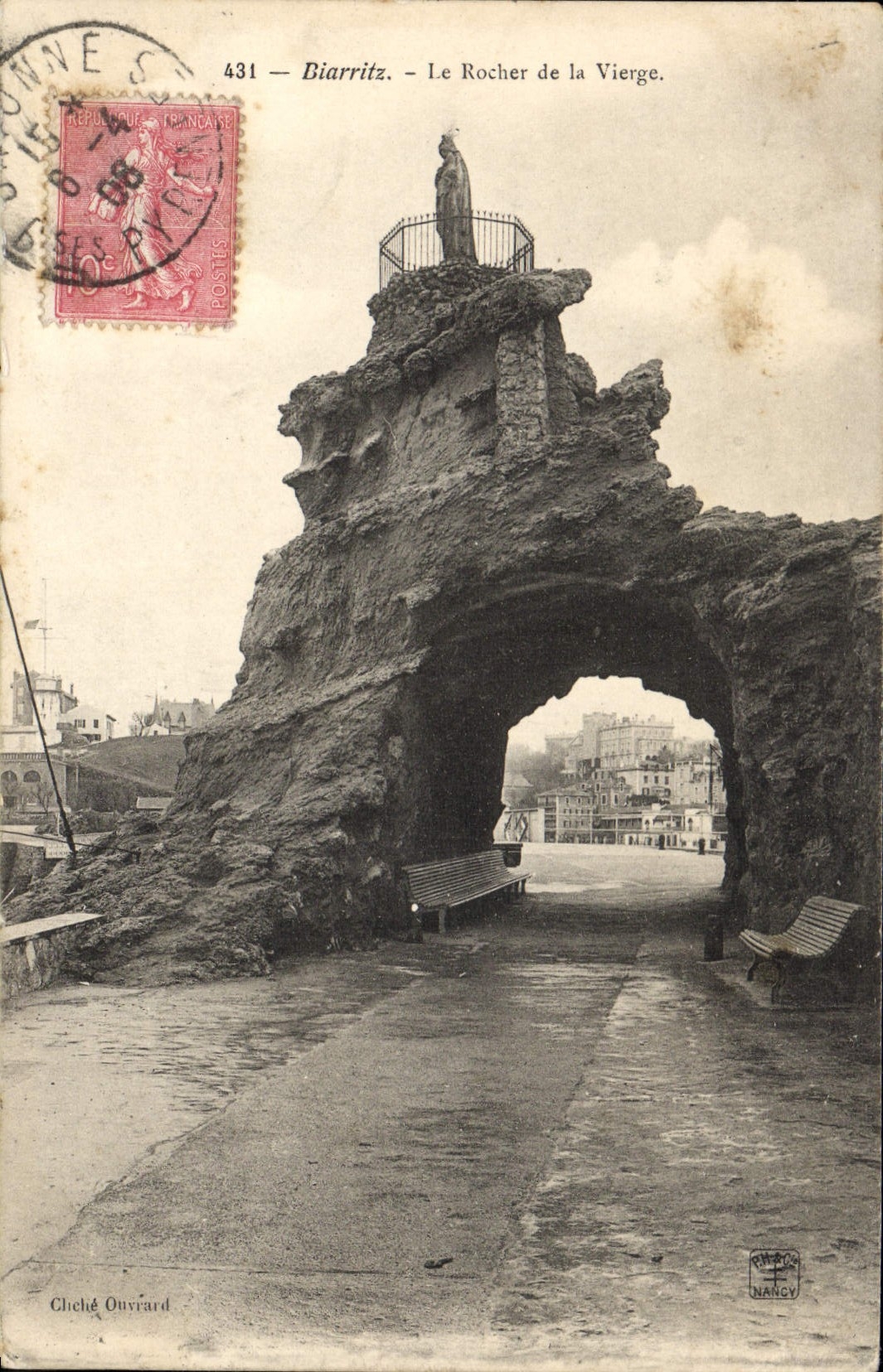 CPA Biarritz Le Rocher de la Vierge