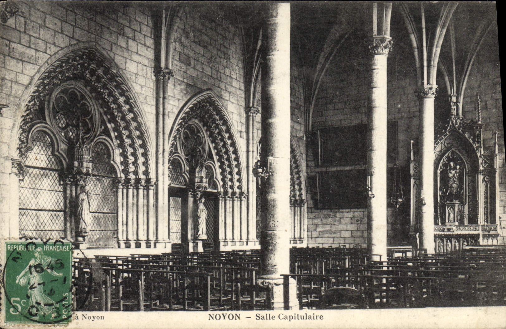 VINTAGE POSTCARD Boundary-line Chapter house