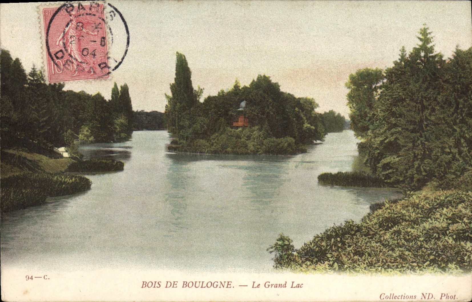 CPA Bois De Boulogne le Grand Lac