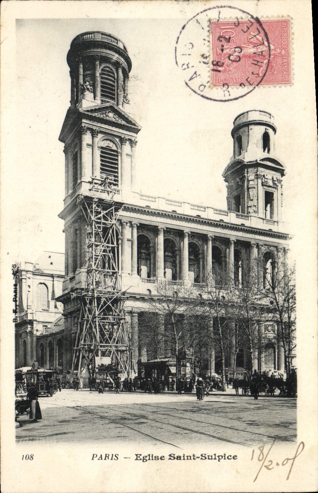 CPA Paris Eglise Saint Sulpice