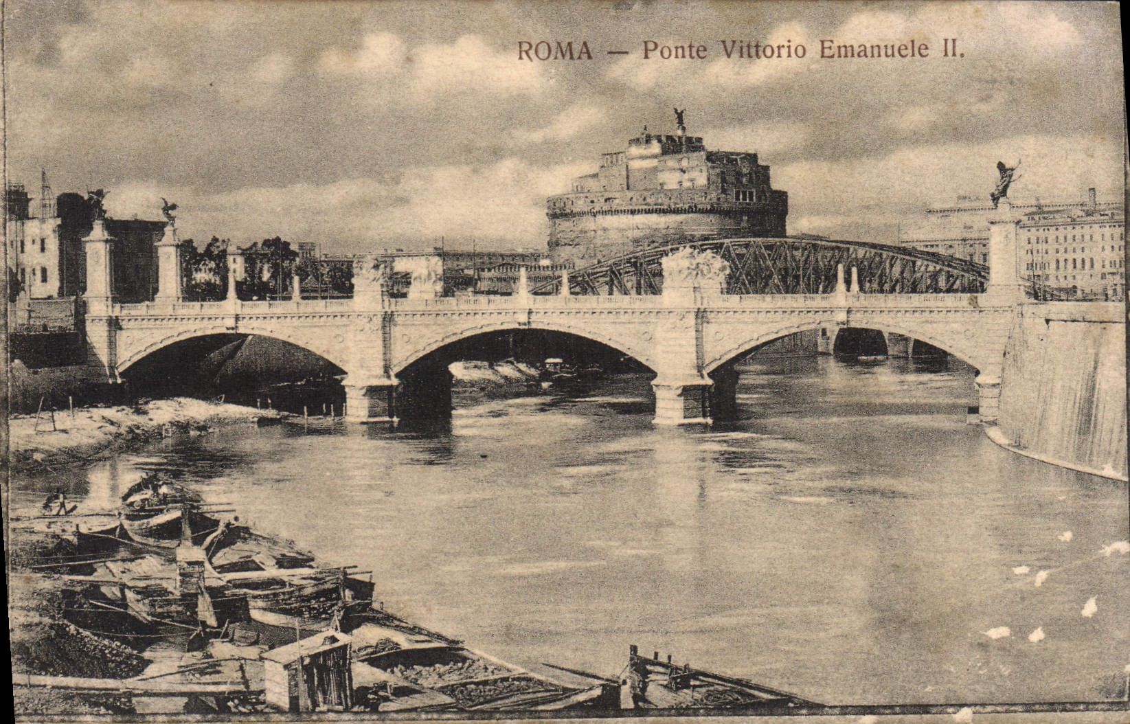 Pez gordo Vittorio Manuel de Roma de la POSTAL de la VENDIMIA II