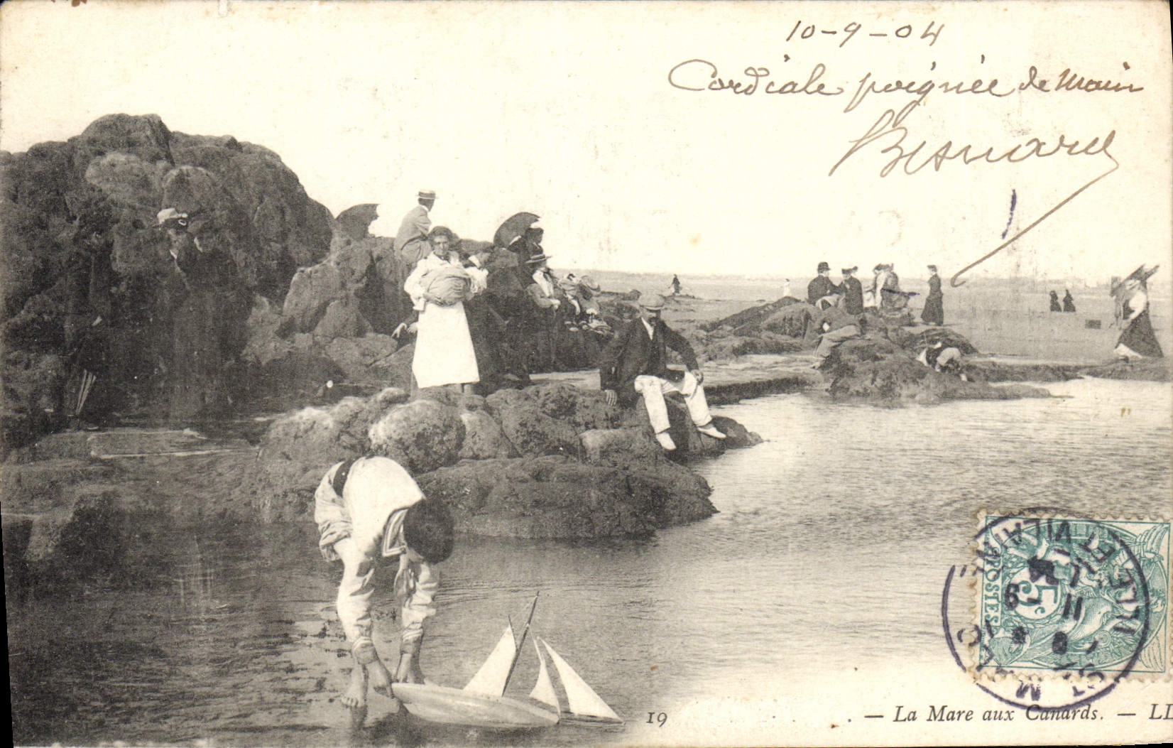 CPA La Mare Aux Canards Enfants