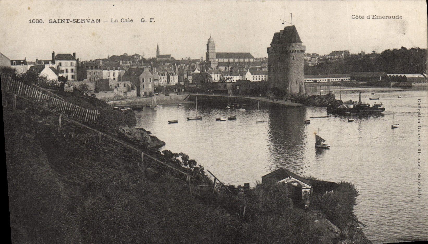 CPA Saint Servan La Cale Bateau