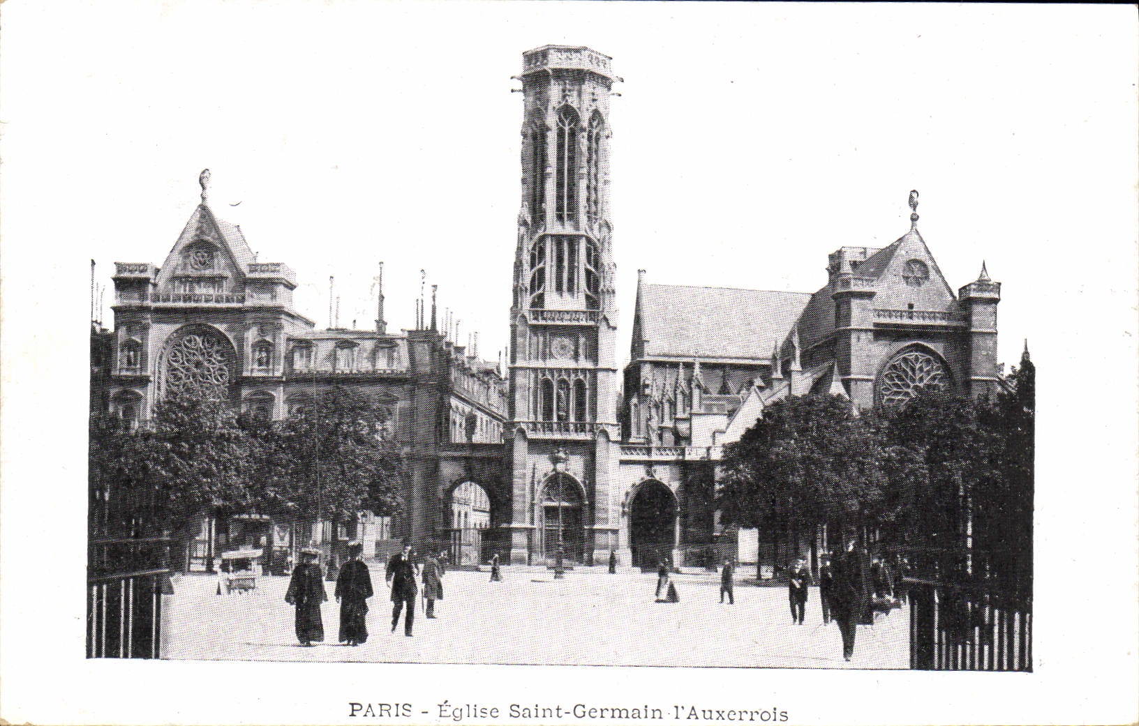 VINTAGE POSTCARD Paris Church Saint Germain I' Auxerrois