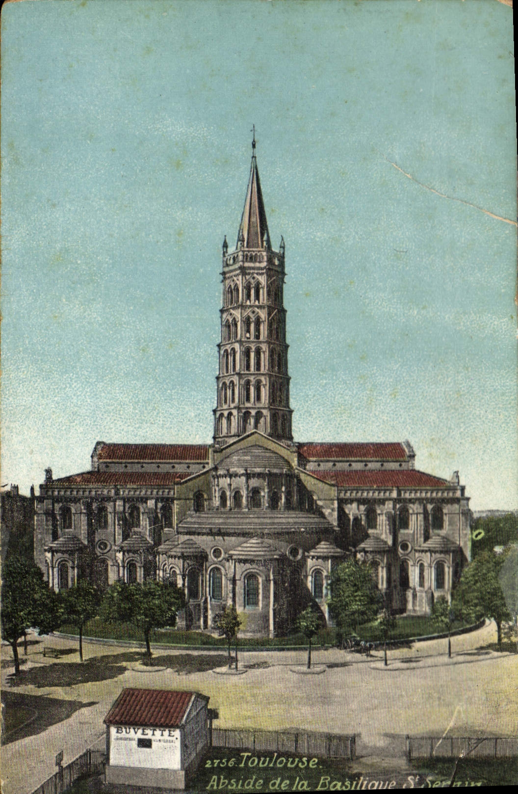 VINTAGE POSTCARD Toulouse Apse Of the Basilica St Sernin