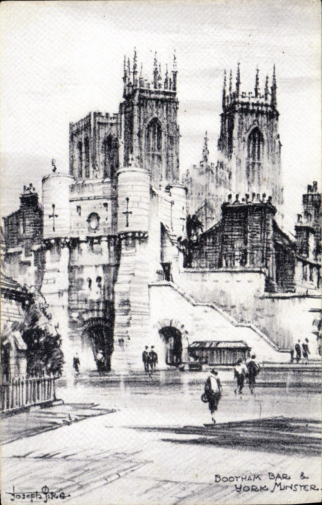 VINTAGE POSTCARD Boothak Bar York Munster