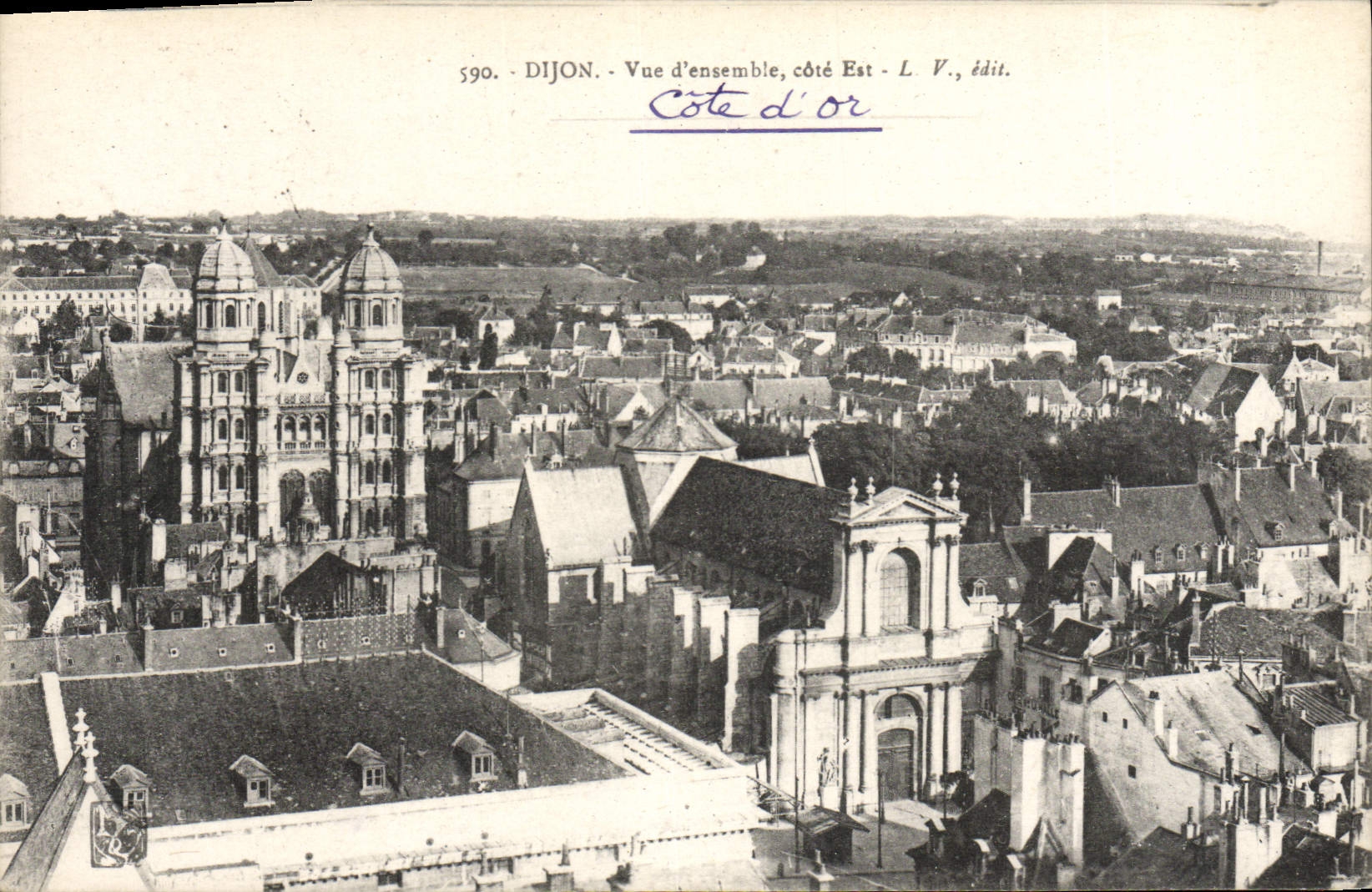 VINTAGE POSTCARD Dijon Overall picture