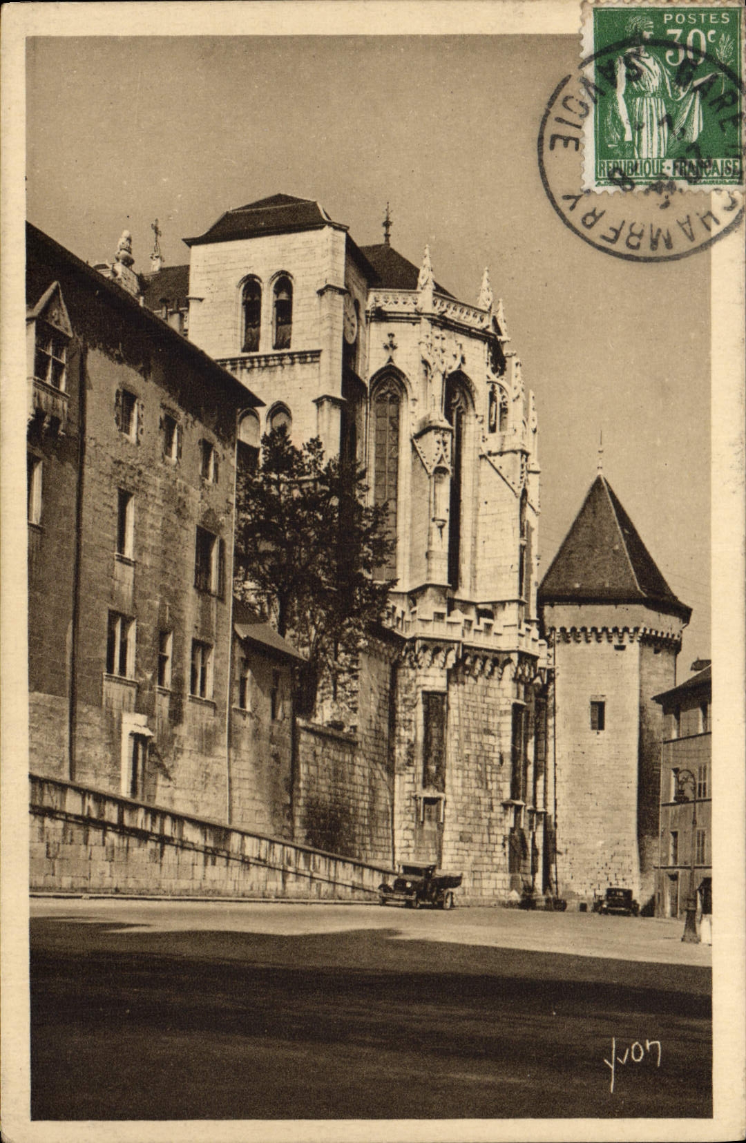 VINTAGE POSTCARD Chambéry Palate Of the Dukes Of Savoy Sainte the Vault