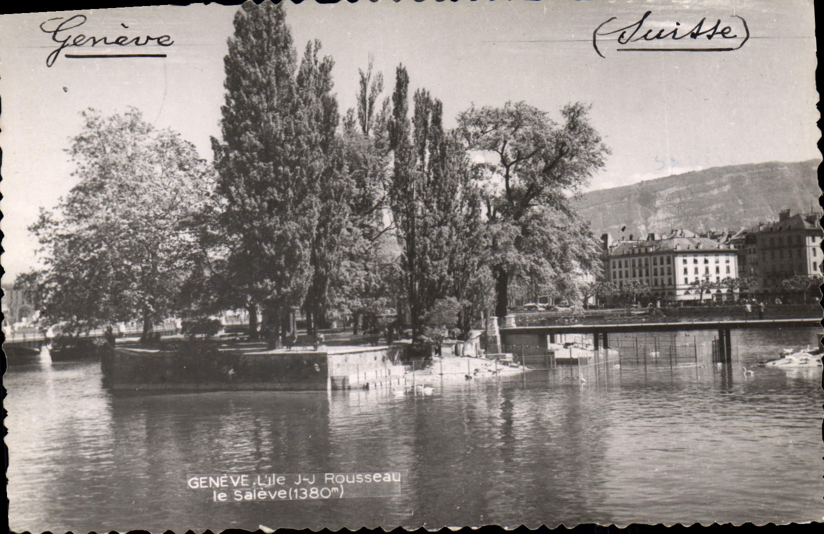 CPA Geneve Ile JJ Rousseau le Saleve 