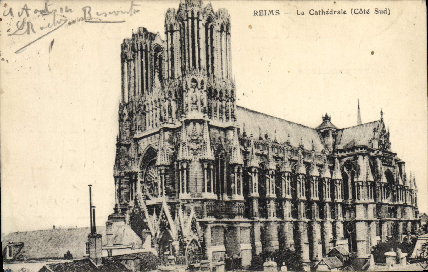 CPA Reims La Cathedrale