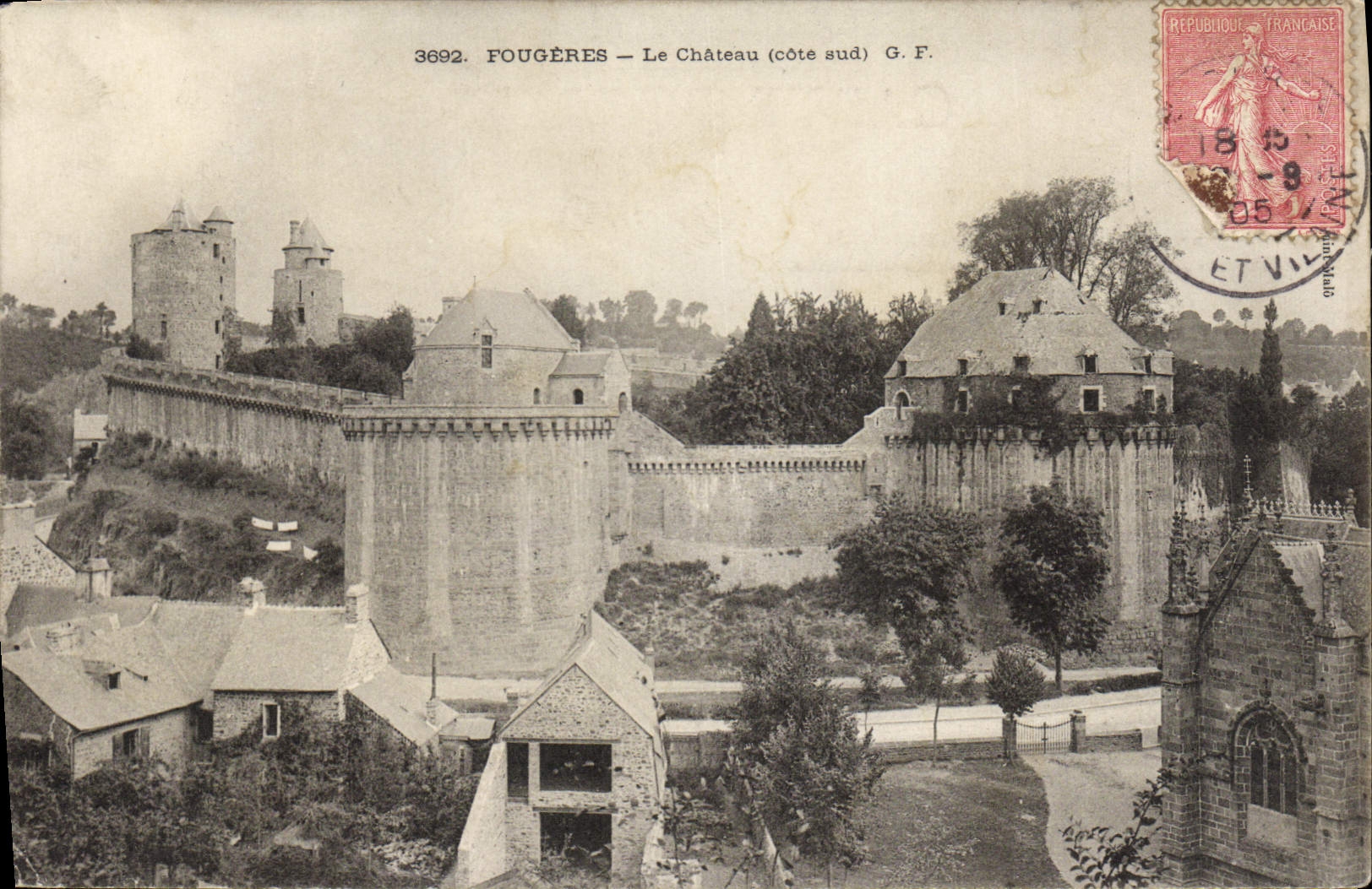 VINTAGE POSTCARD Ferns the Castle