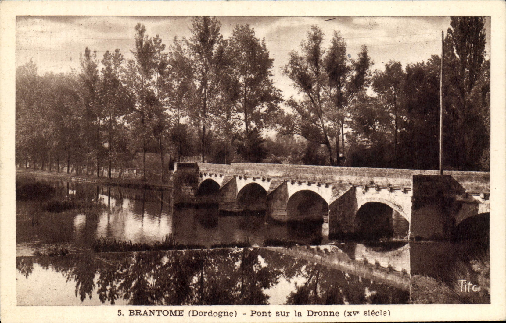 CPA Brantome Pont Sur La Dronne
