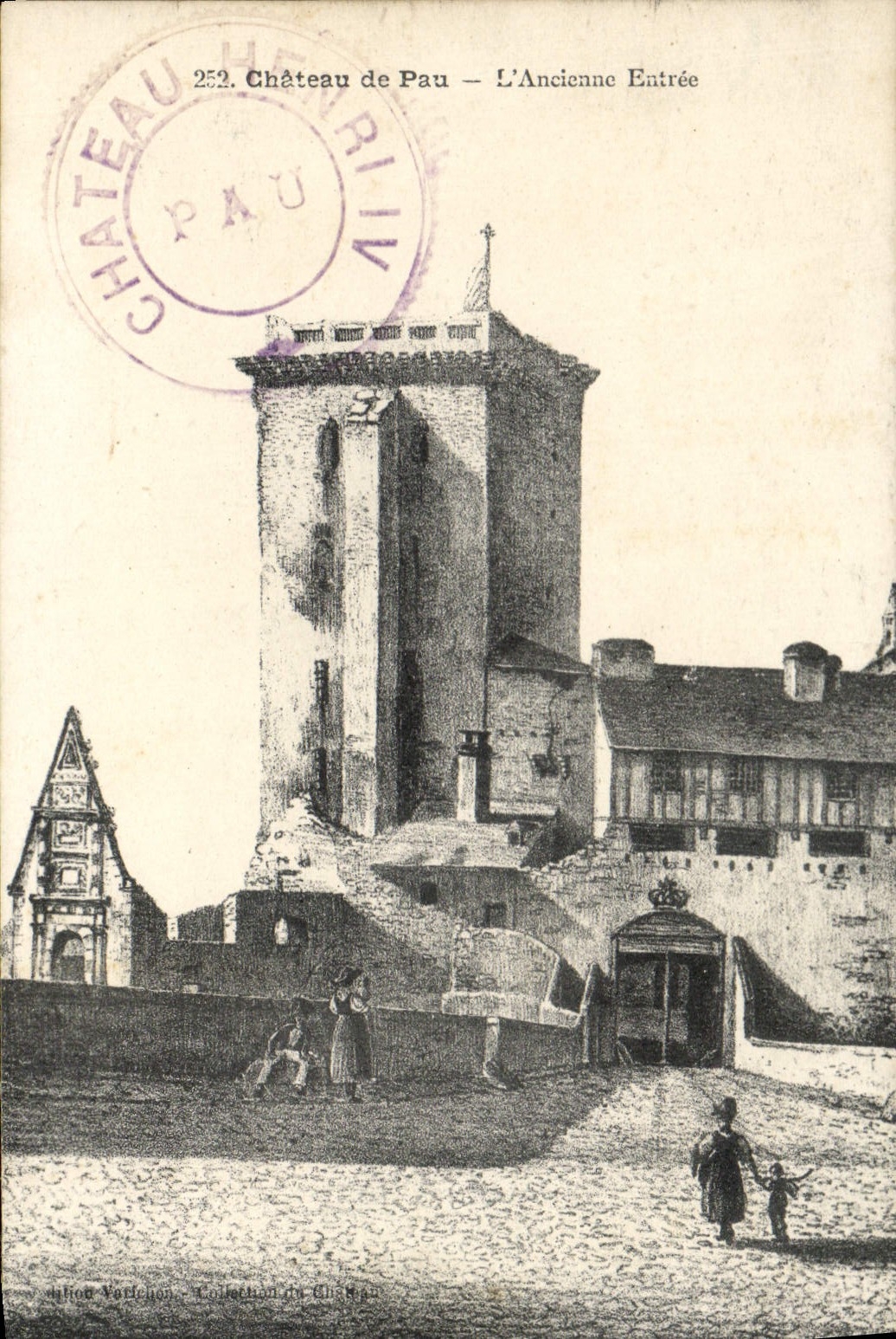 CPA Chateau De Pau L'Ancienne Entree
