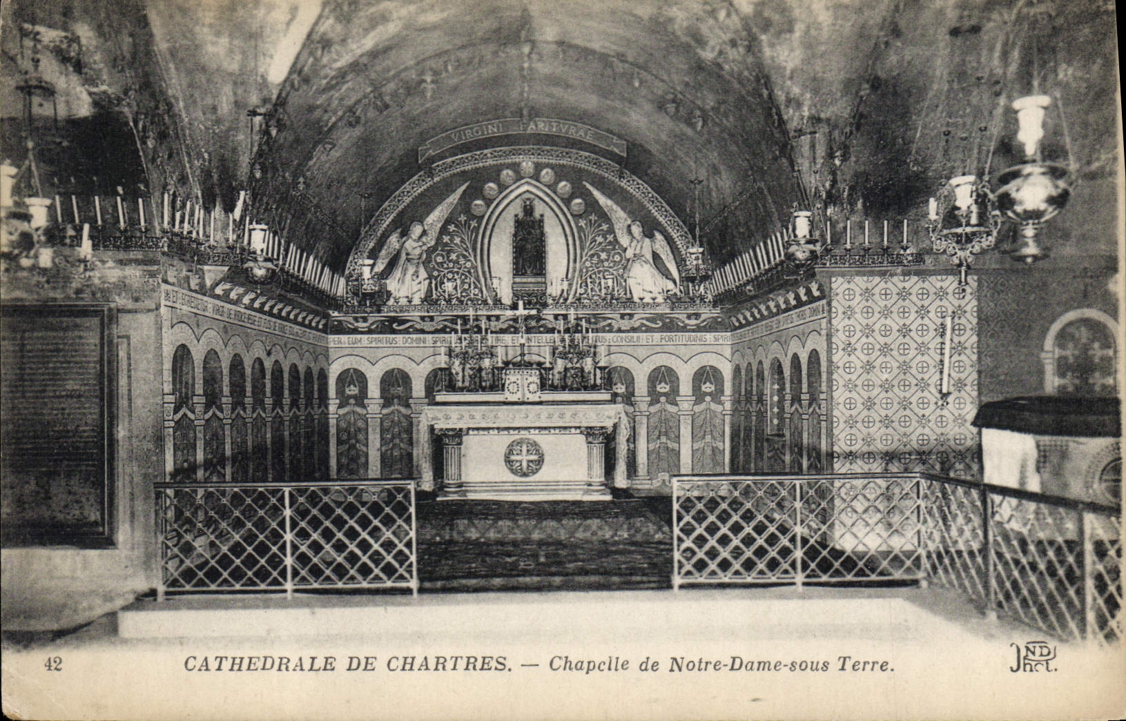 CPA Cathedrale De Chartres Chapelle De Notre Dame Sous Terre