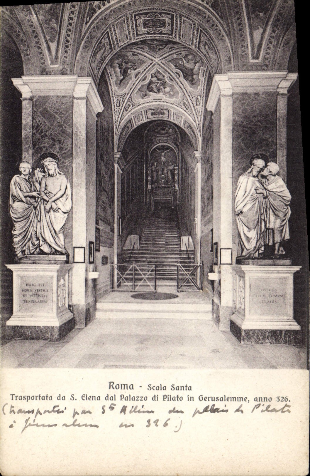 POSTAL Roma Scala Santa de la VENDIMIA