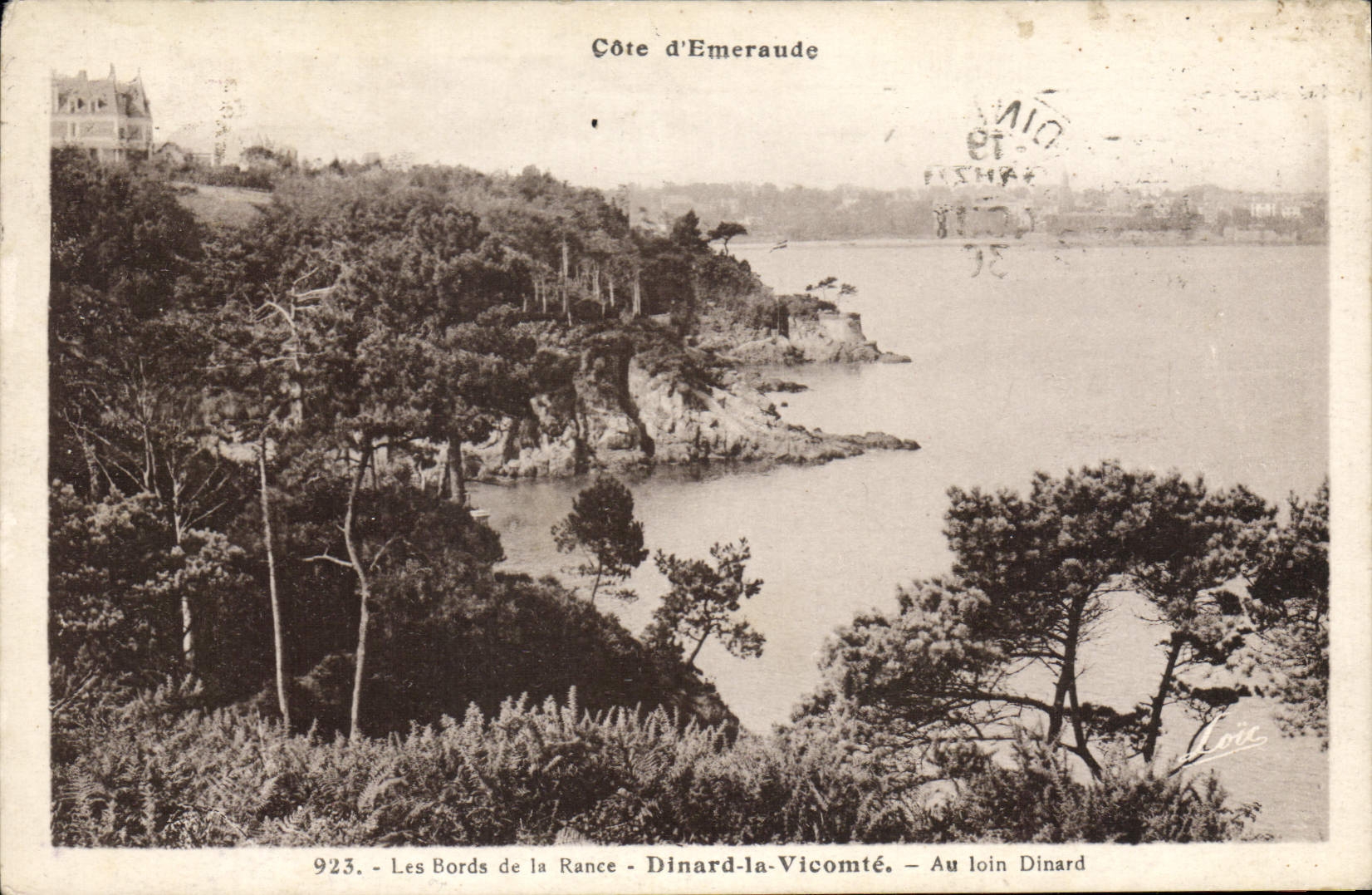 POSTAL Dinard de la VENDIMIA el vizconde With Far Dinard