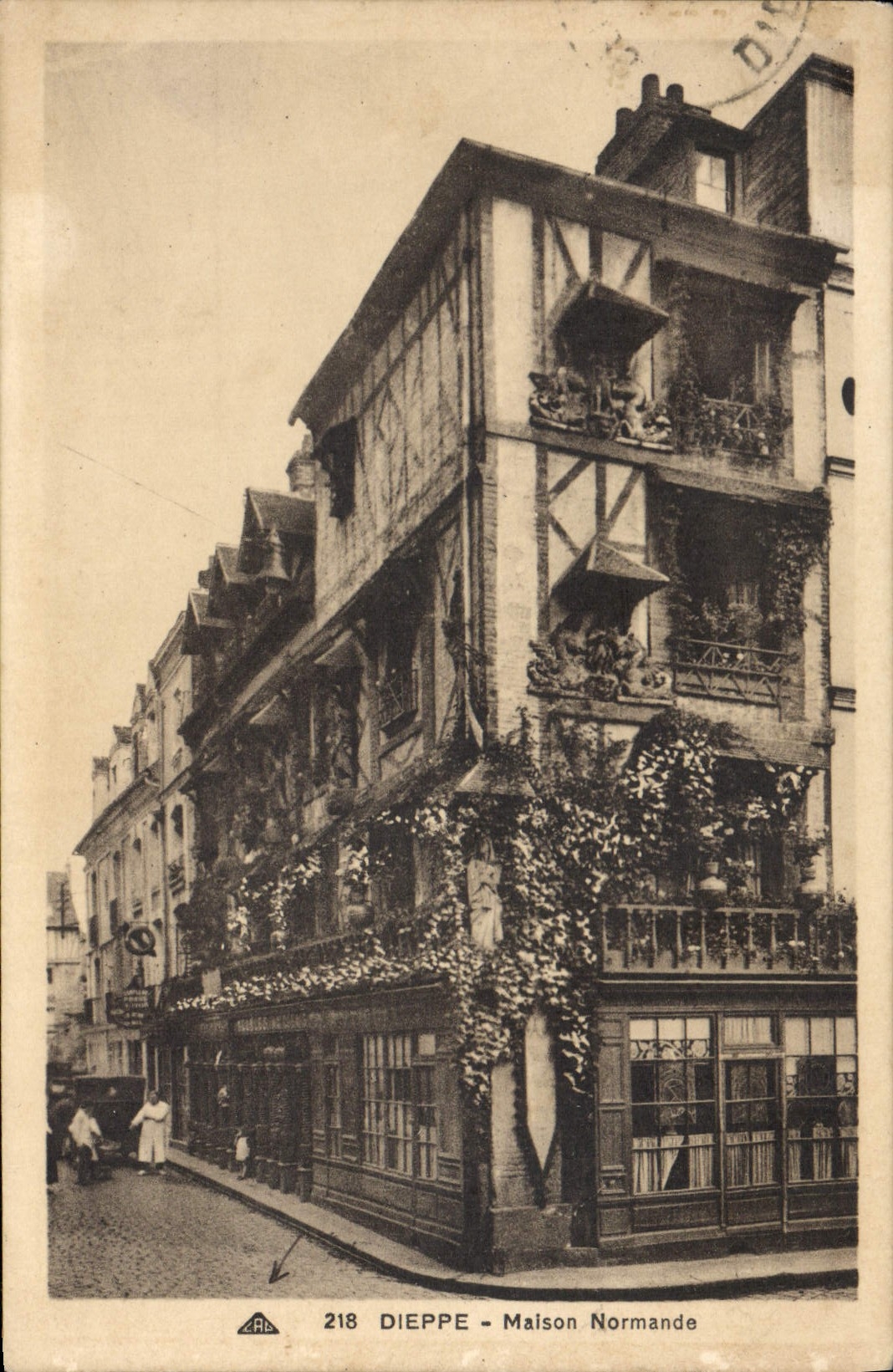 VINTAGE POSTCARD Dieppe House Norman