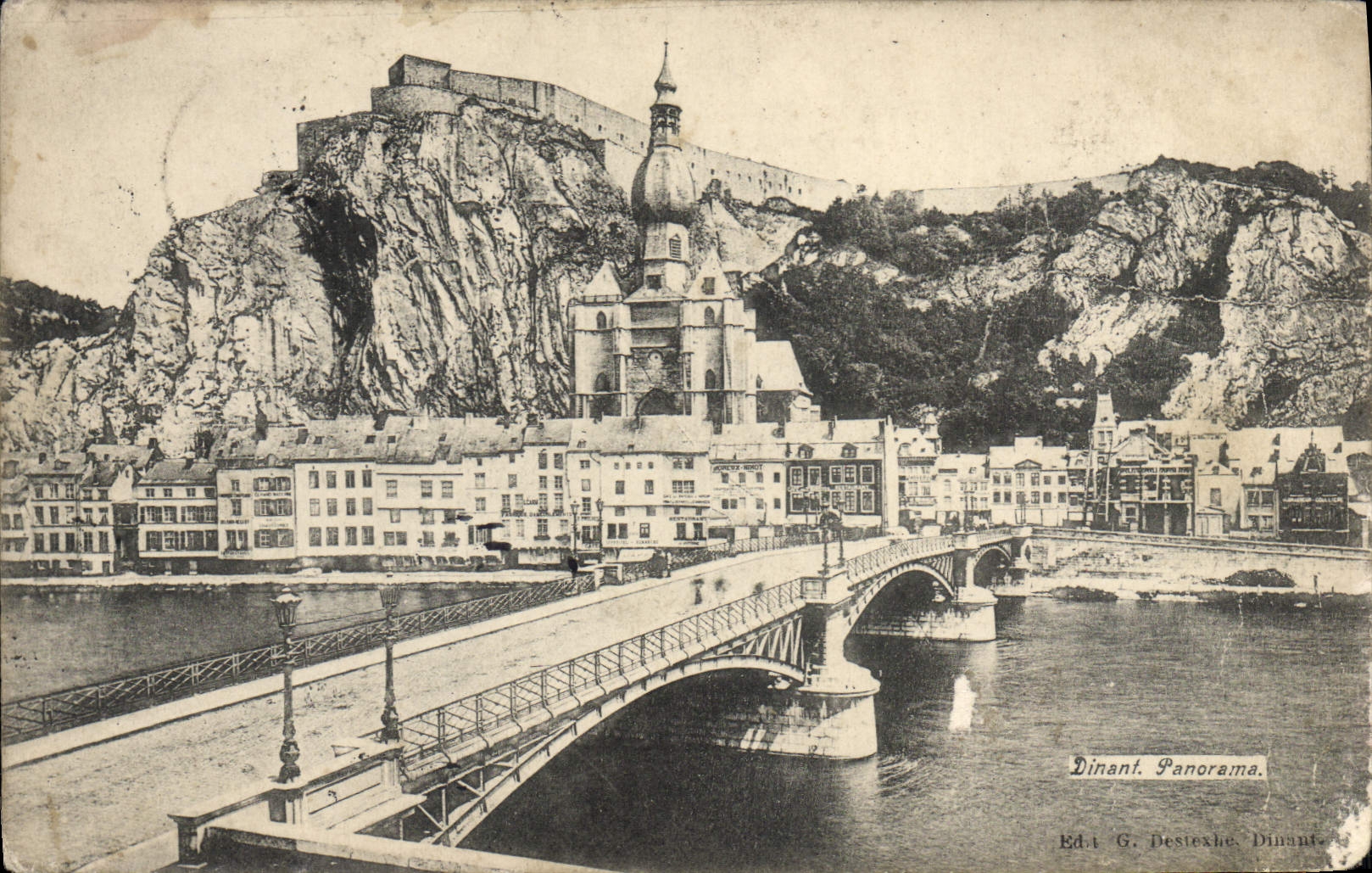 VINTAGE POSTCARD Dining Panorama