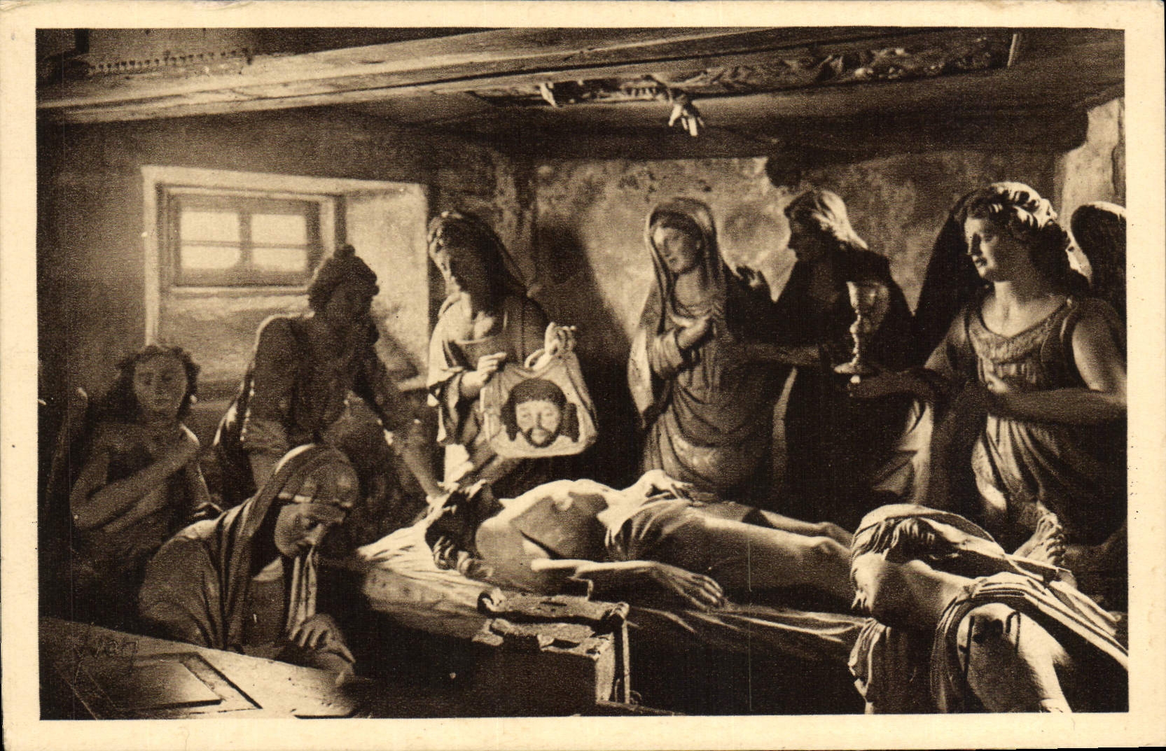 CPA Saint Thegonnec L'Eglise Le Sepulcre