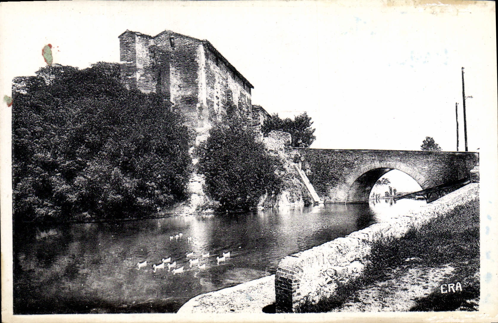 VINTAGE POSTCARD Puylaurens the Old Castle