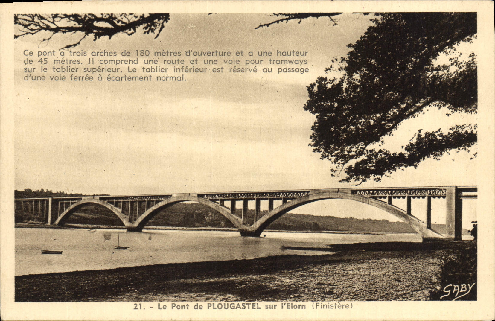 CPA Le Pont De Plougastel Sur I'Elorn