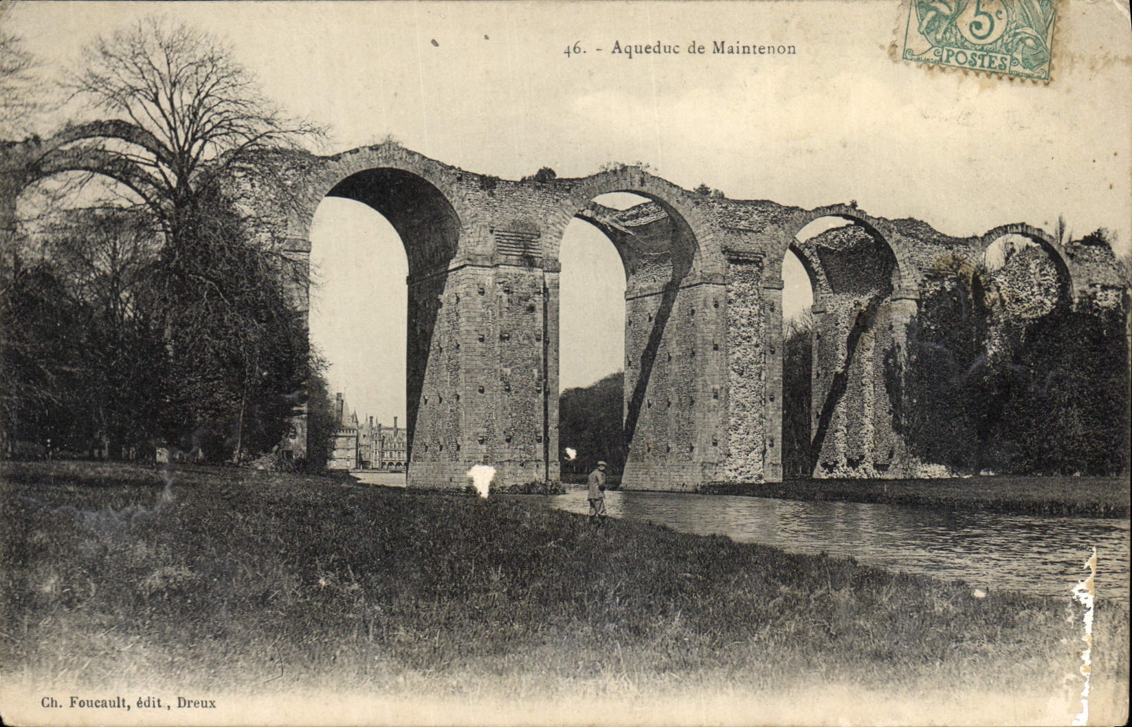 POSTAL Aqueduct De Maintenon de la VENDIMIA