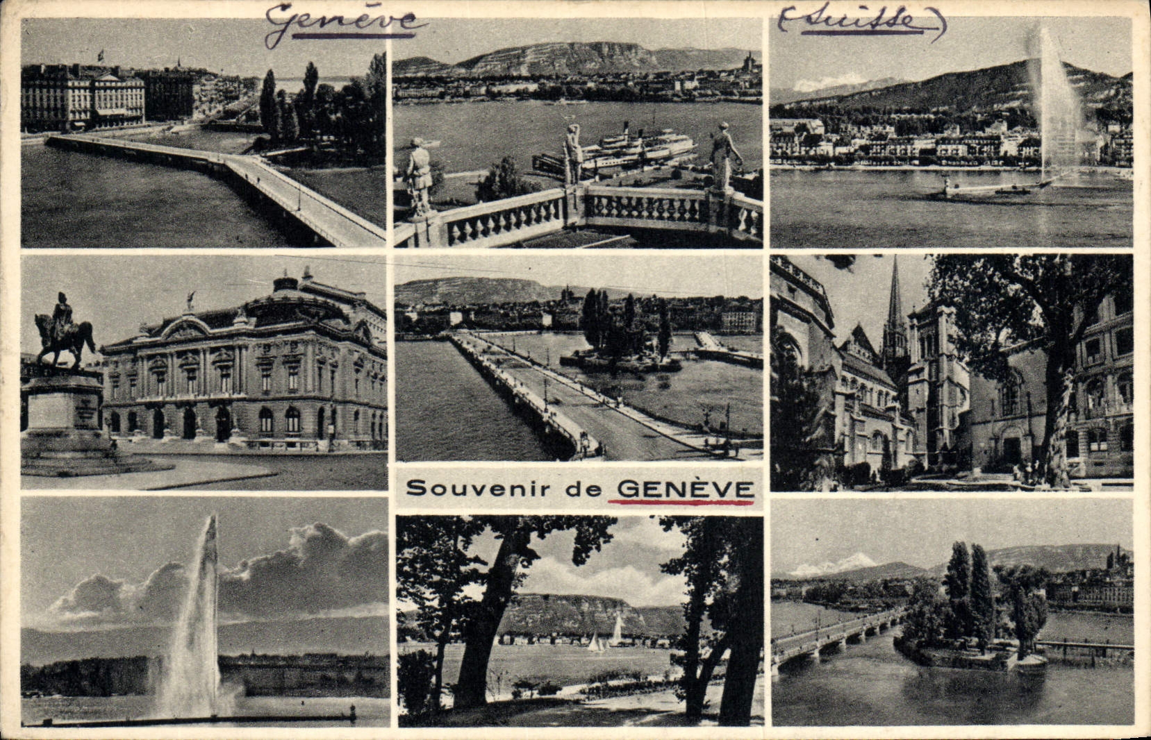 CPA Souvenir De Geneve