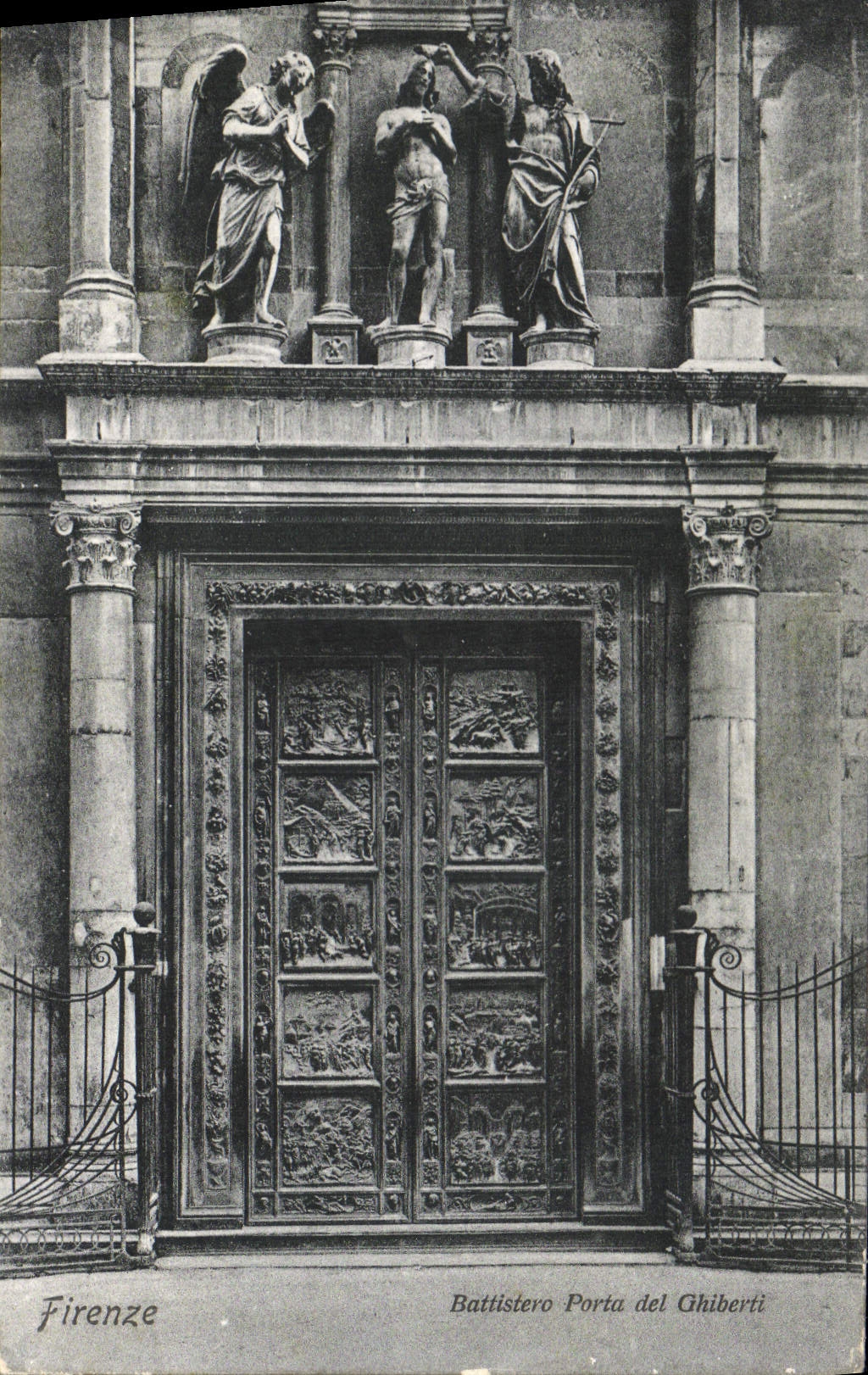 CPA Firenze Battistero Porta Del Ghiberti