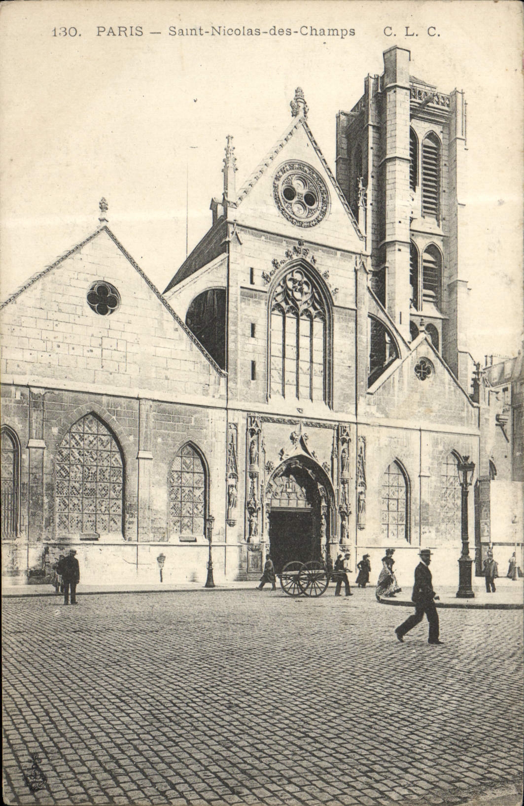 VINTAGE POSTCARD Paris Saint Nicolas Of the Fields