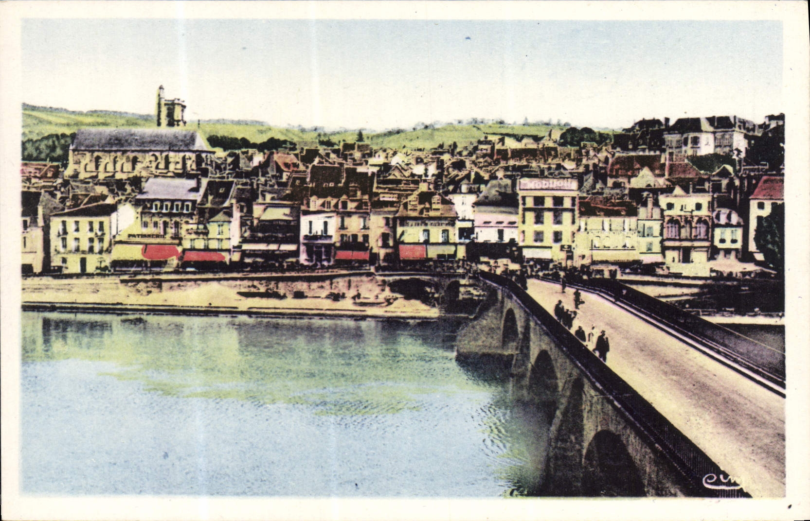 VINTAGE POSTCARD Joigny Church St Thibault