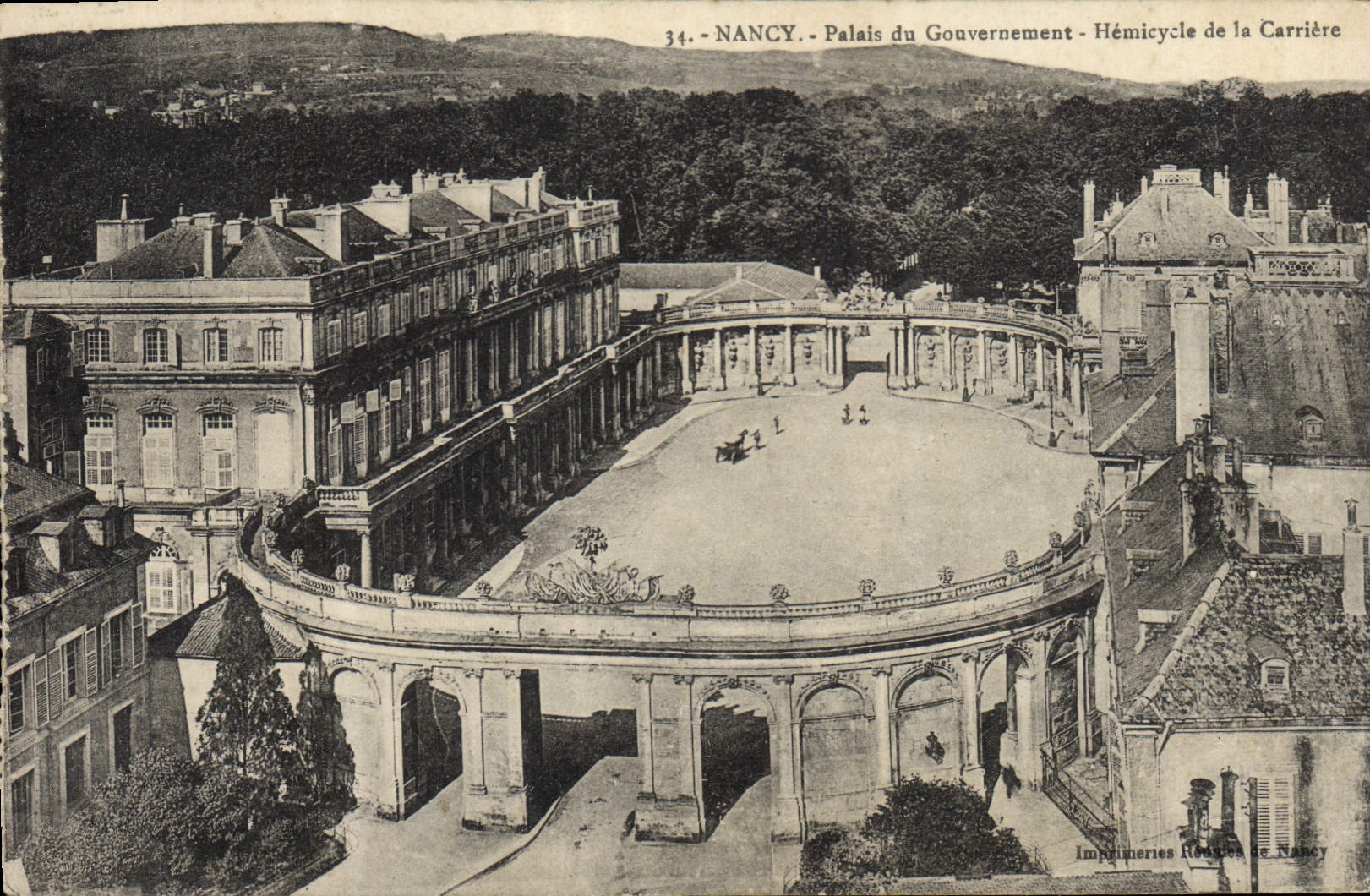 CPA Nancy Palais Du Gouvernement Hemicycle De La Carriere