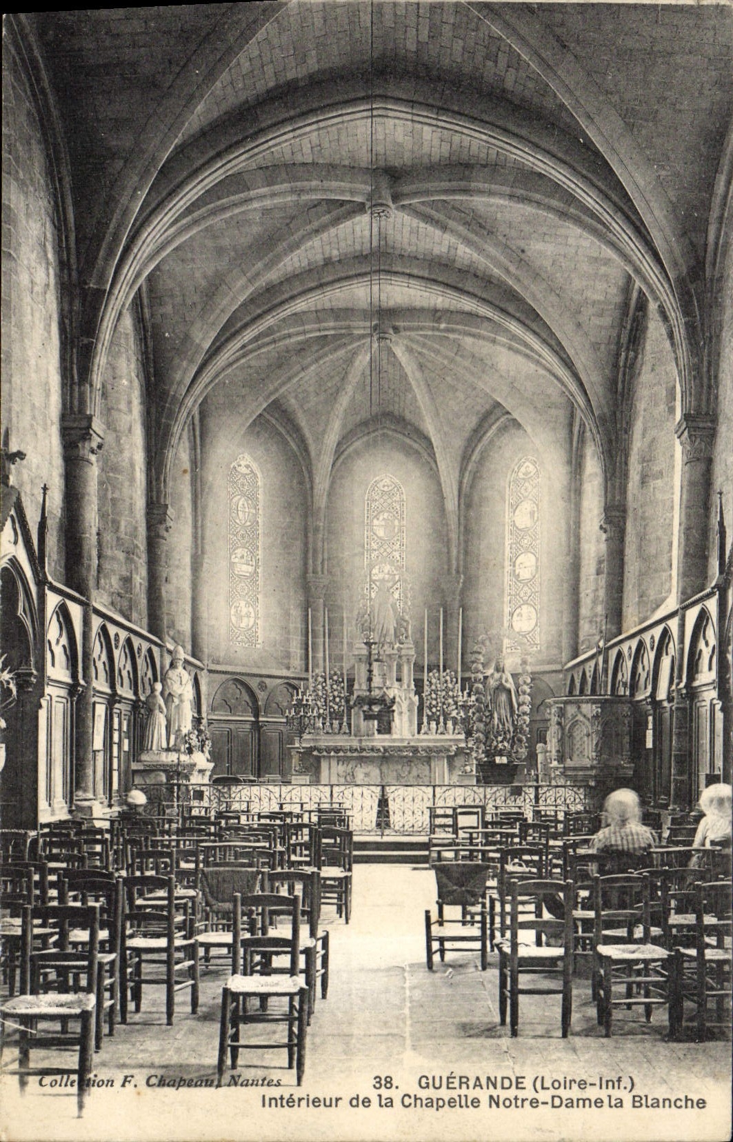 CPA Guerande Interieur De La Chapelle Notre Dame La Blanche