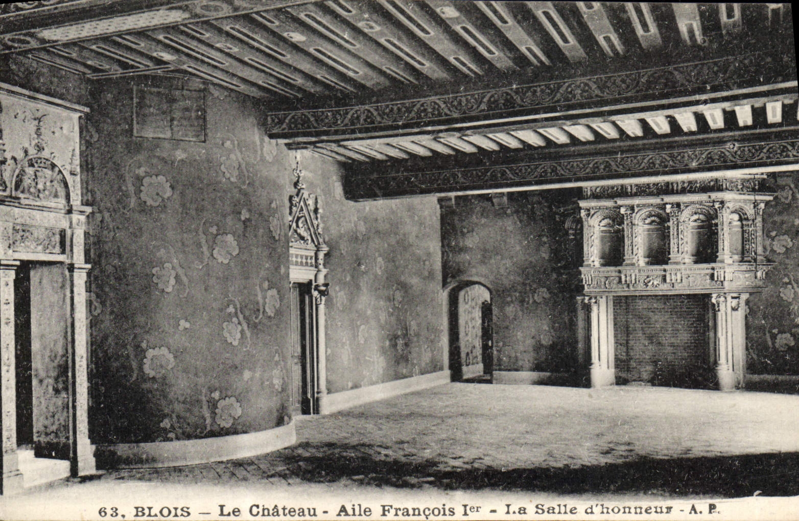 CPA Blois Le Chateau Aile Francois 1er La Salle d'honneur