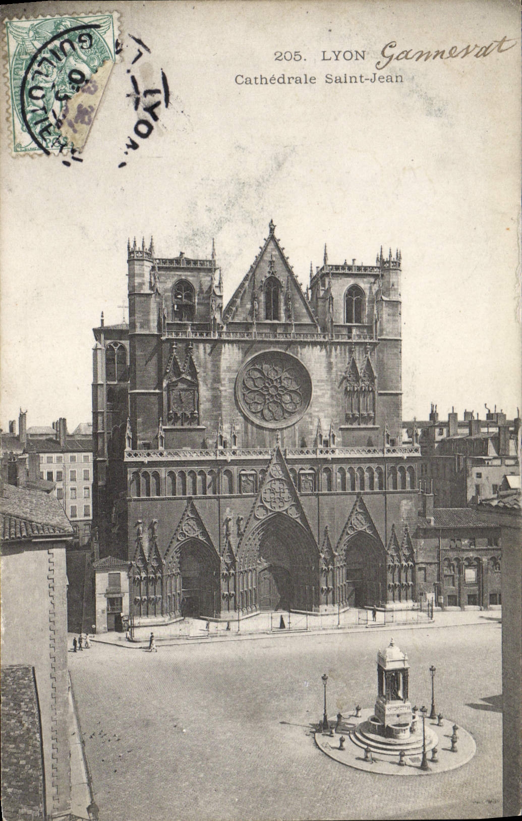 Catedral Jean de Lyon de la POSTAL de la VENDIMIA Saint