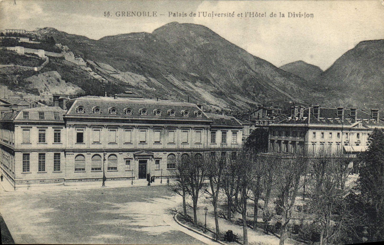 POSTAL Grenoble Palate De I' Universite de la VENDIMIA y hotel de I de la división