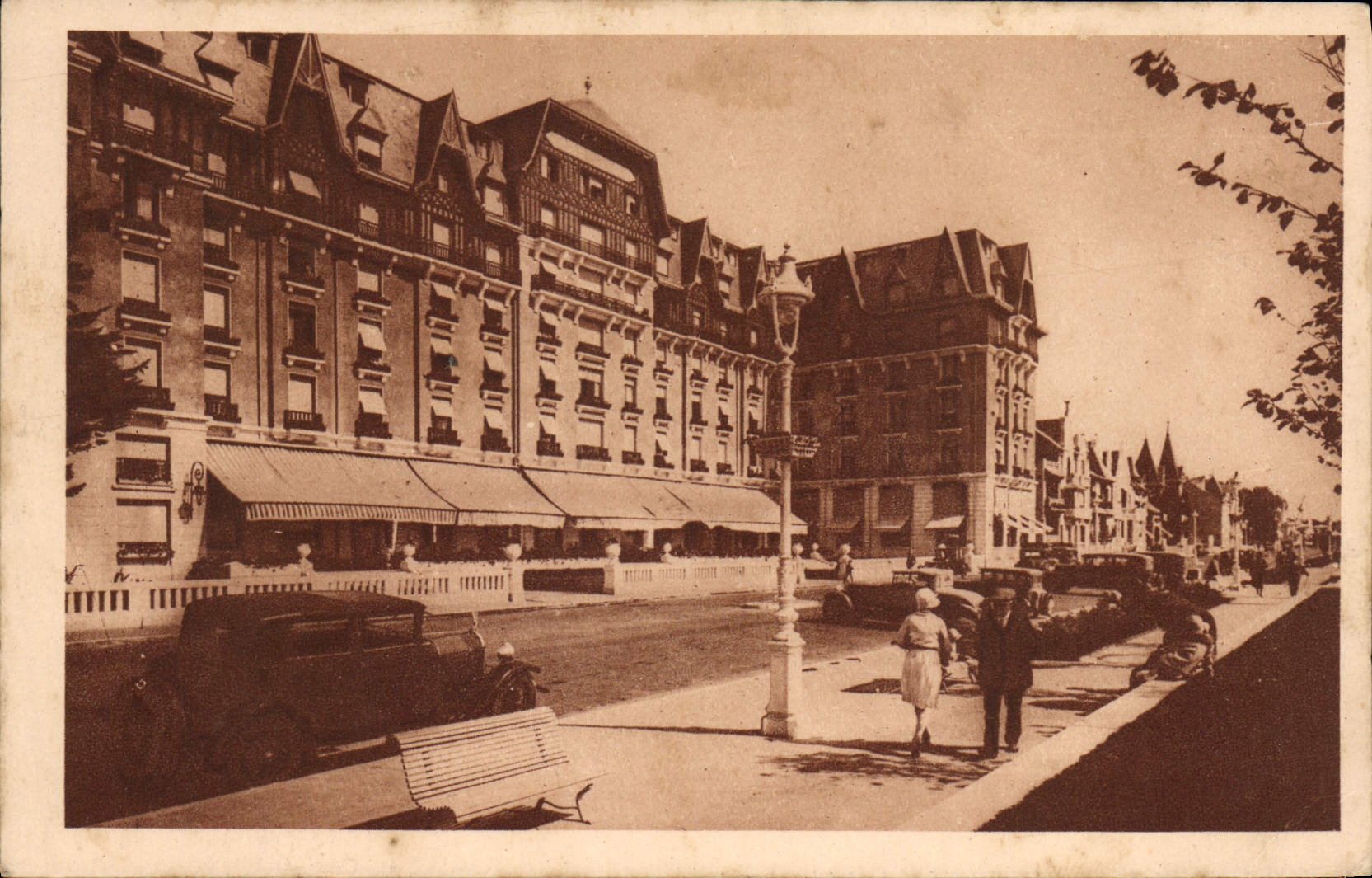 VINTAGE POSTCARD La Baule Large Hotel Of the Hermitage