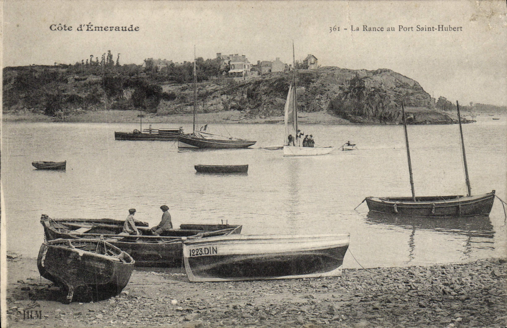 CPA La Rance au port Saint Hubert Bateaux