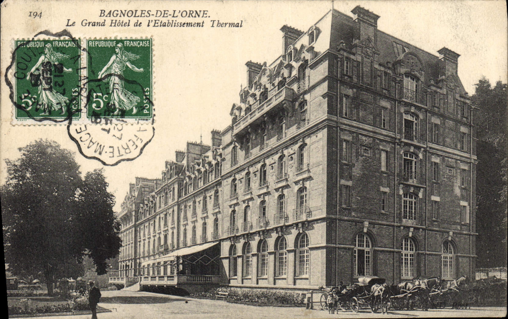 CPA Bagnoles De L'Orne Le Grand Hotel de L'Etablissement thermal