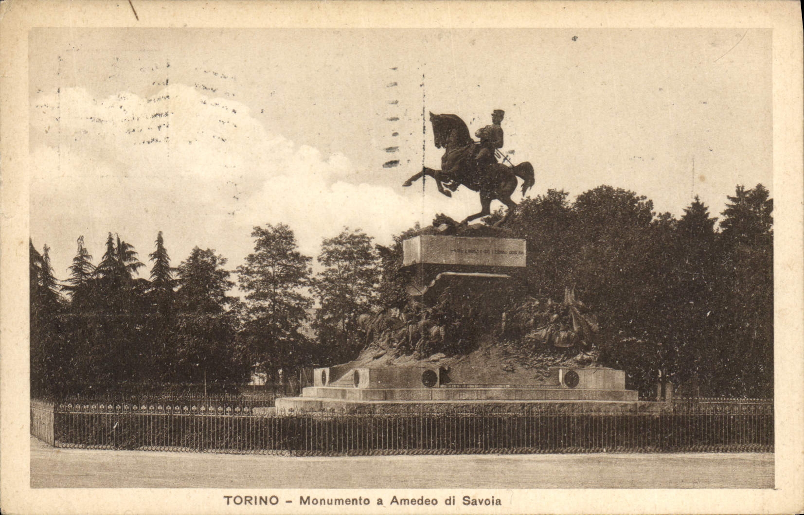 CPA Torino Monumento a Amedeo di Savoia