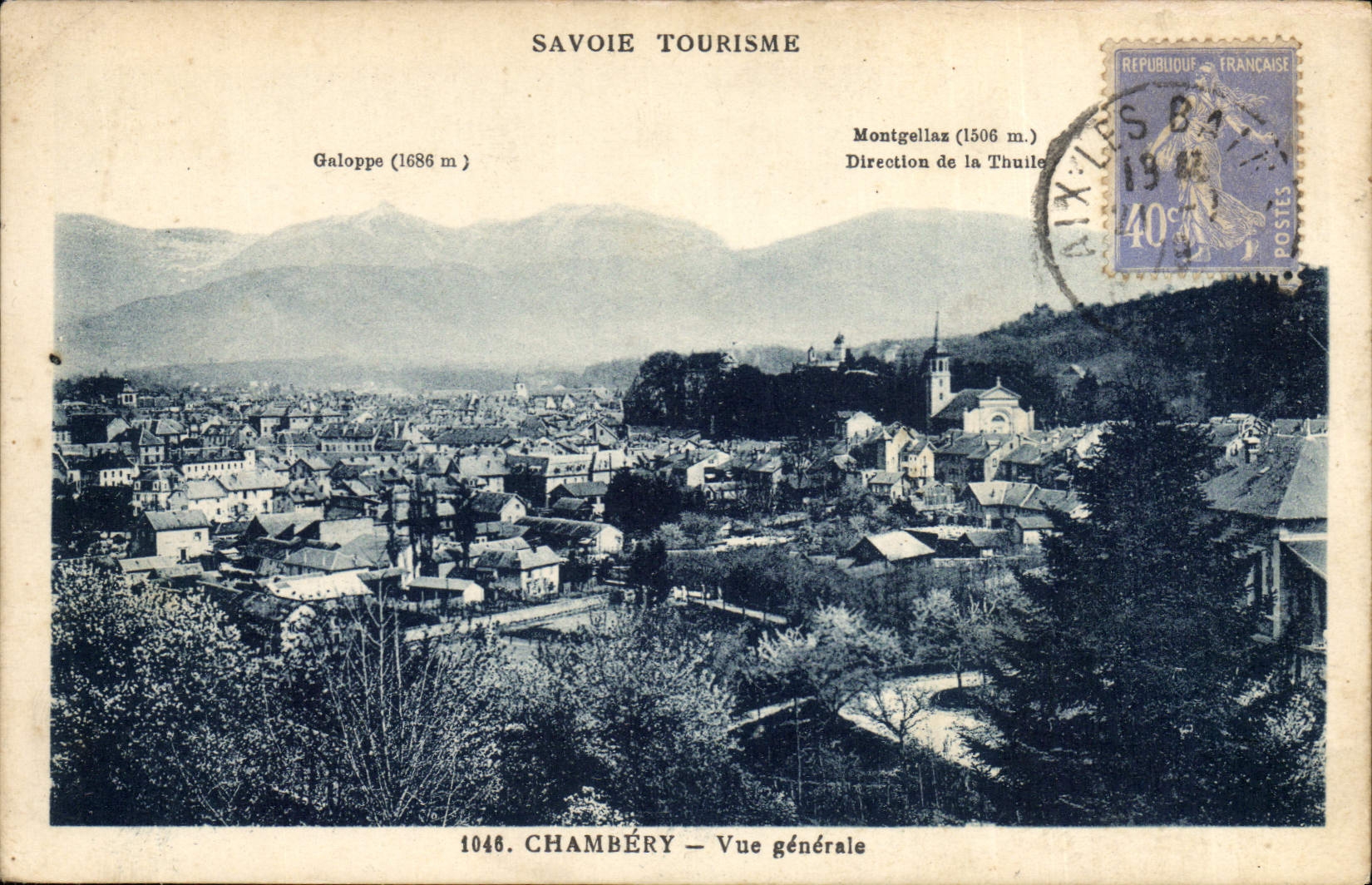 CPA Chambery Vue Generale