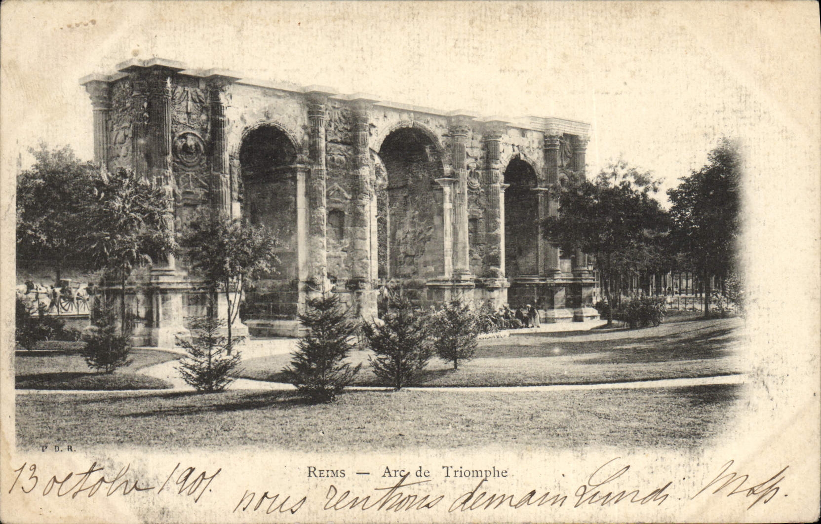 CPA Reims Arc de Triomphe