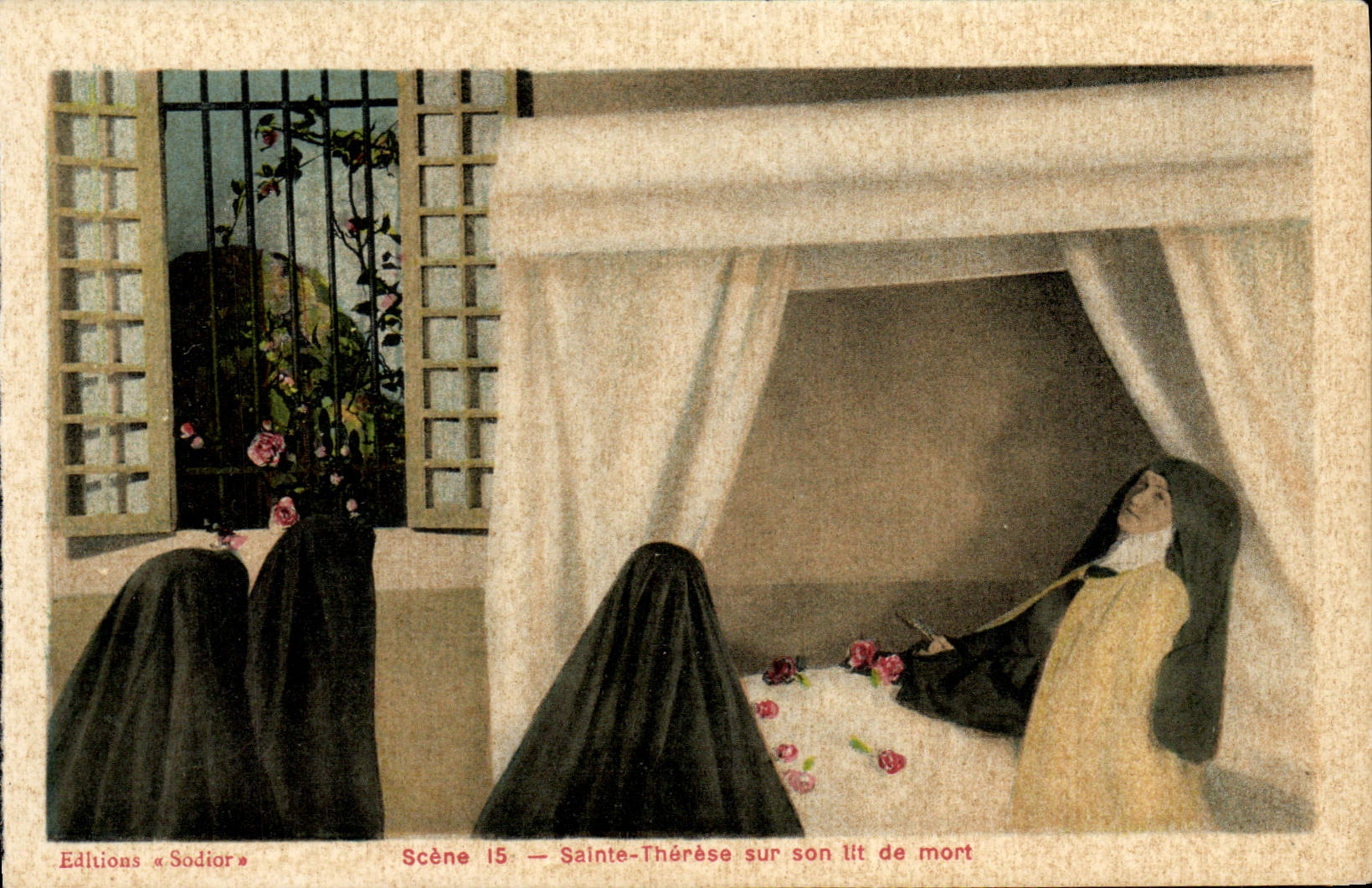 CPA Sainte Therese Sur Son lit de Mort