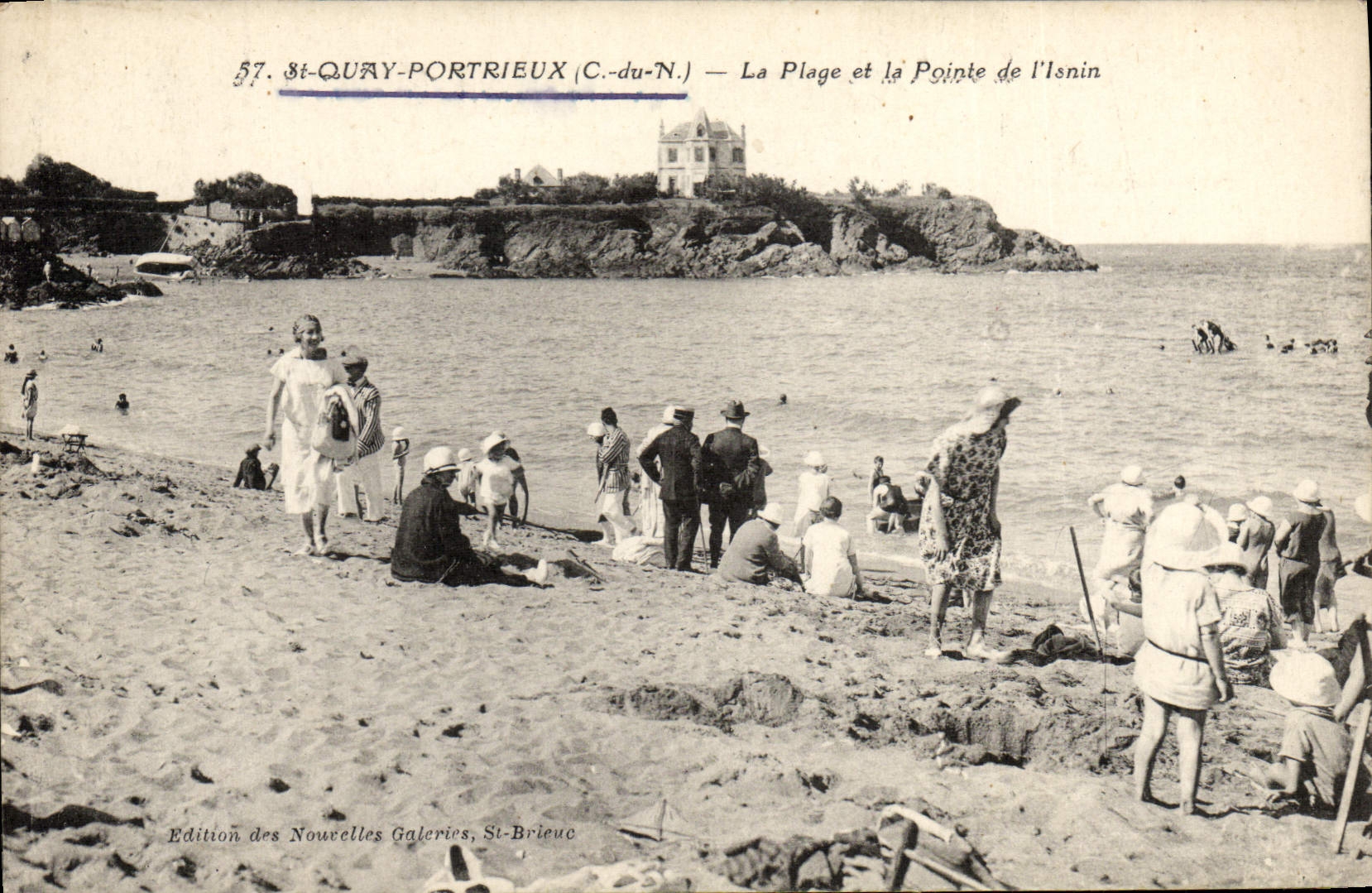CPA St Quay Portrieux La Plage et la Pointe de l'Isnin