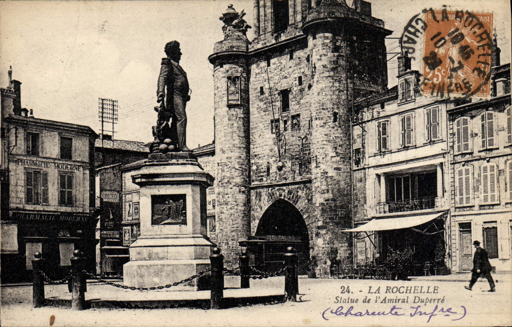 VINTAGE POSTCARD La Rochelle Rules of the Admiral Duperre