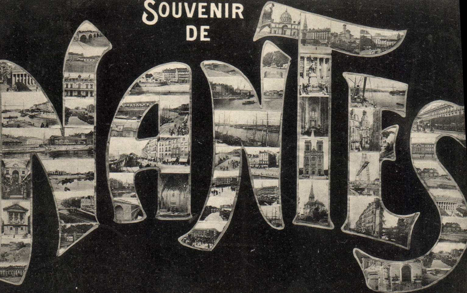 VINTAGE POSTCARD Nantes