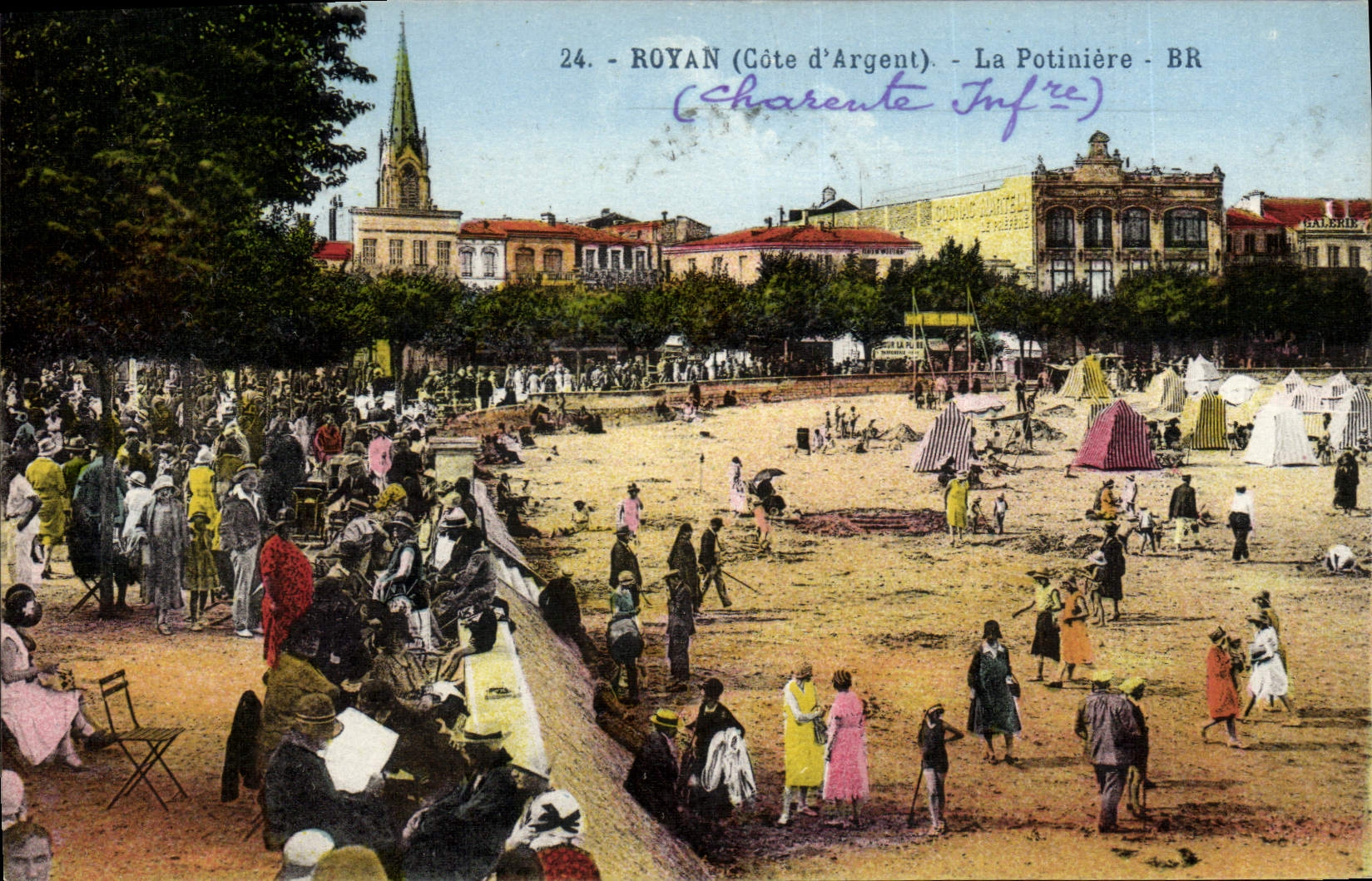 VINTAGE POSTCARD Royan the Iron boiler