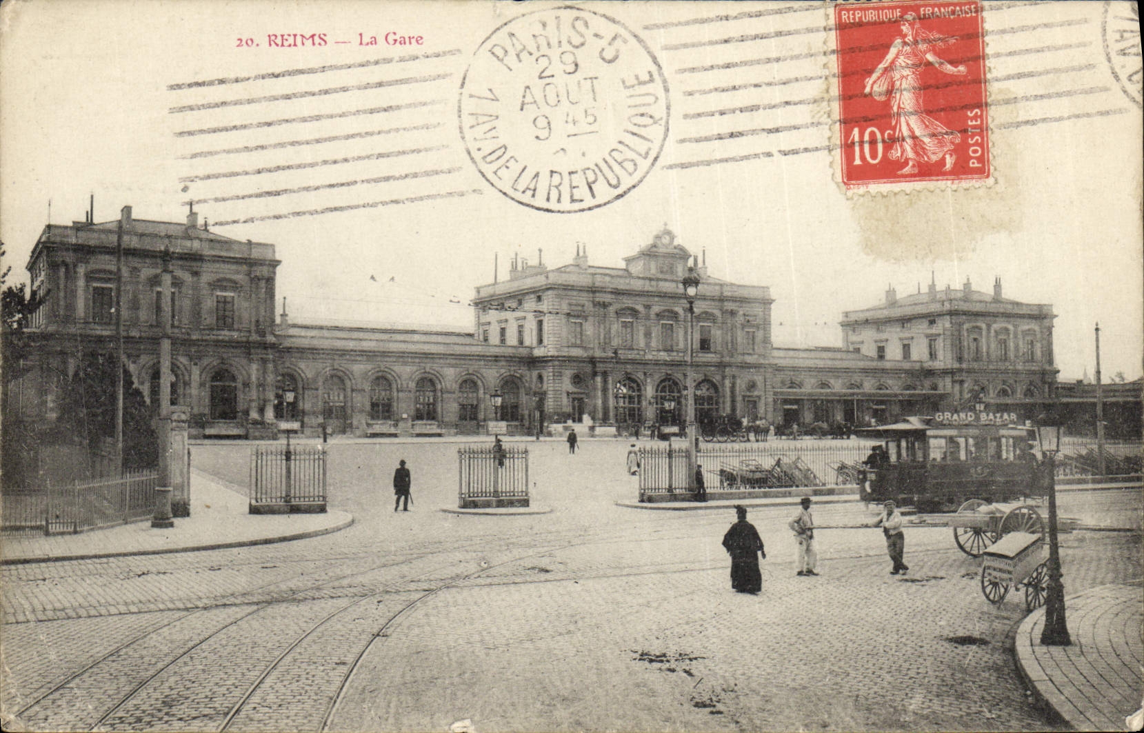 CPA Reims La Gare