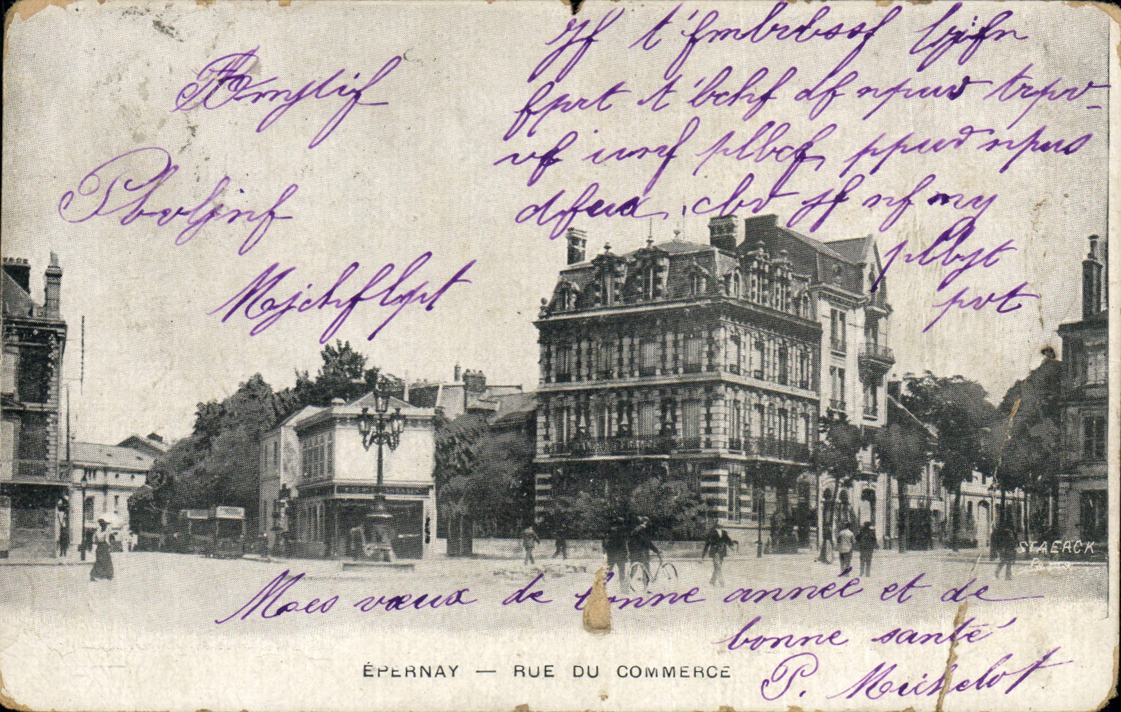 CPA Epernay Rue Du Commerce