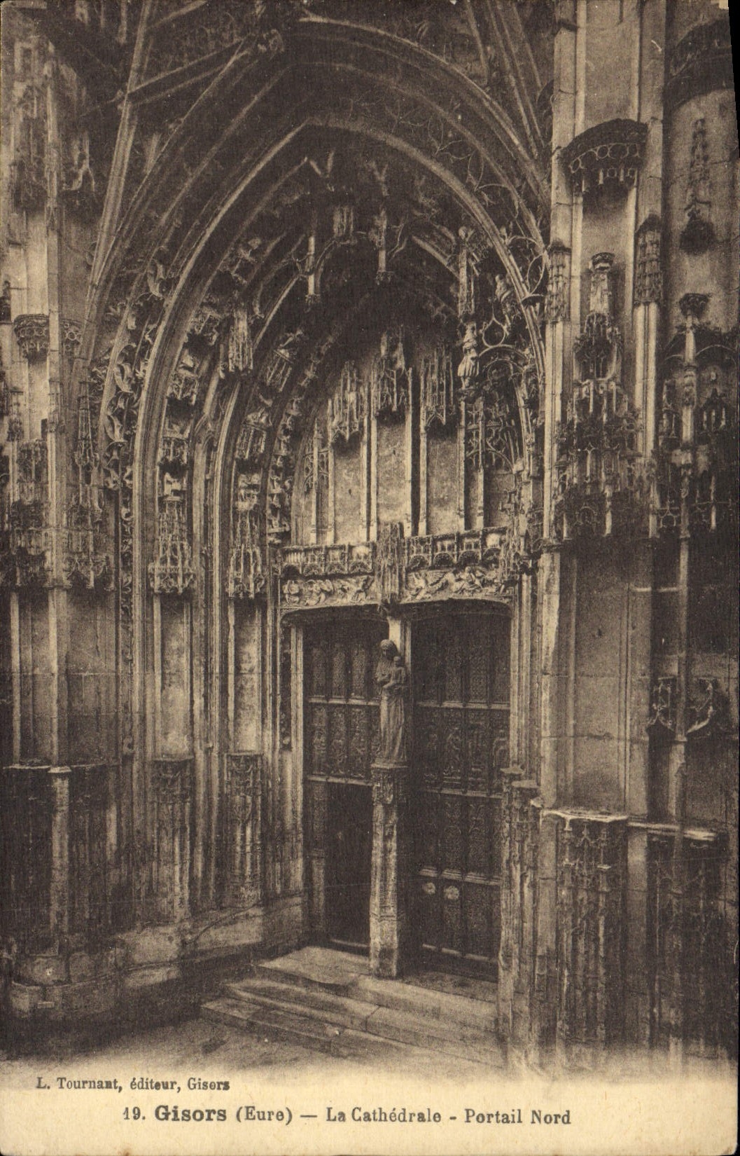 POSTAL Giosors de la VENDIMIA la puerta norteña de la catedral